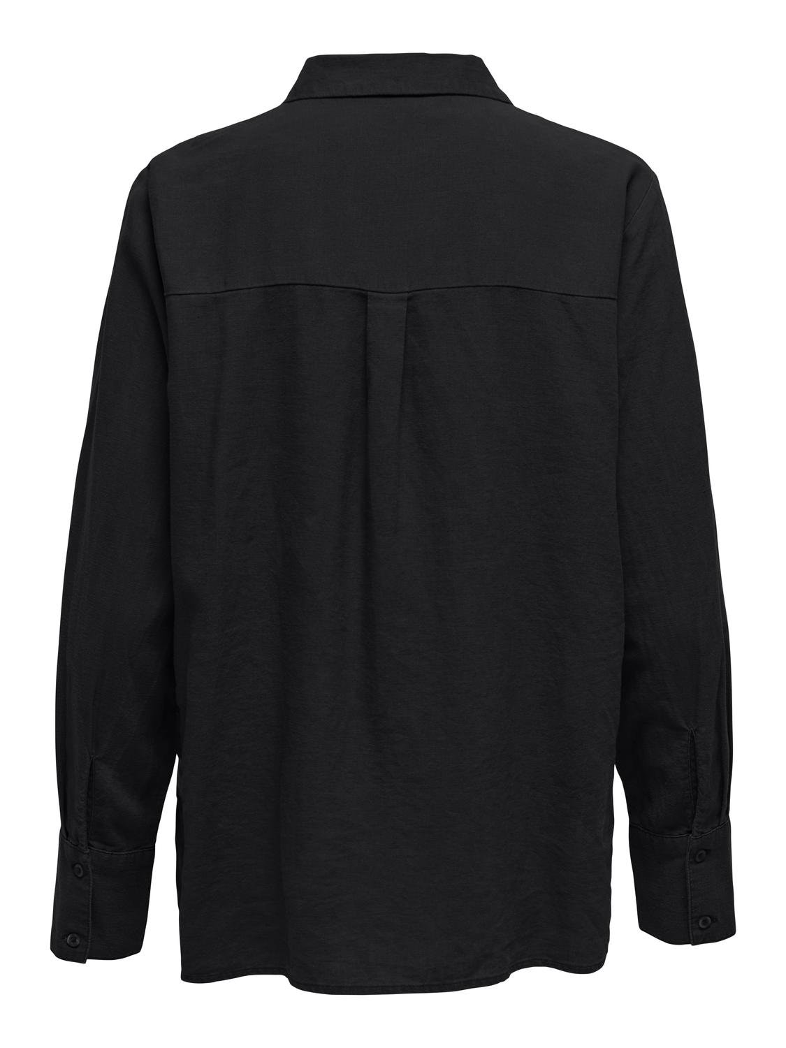 JDY Hemdbluse »JDYSAY L/S LINEN LOOSE SHIRT WVN NOOS«