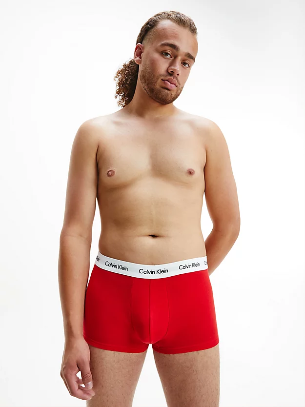 Pacote com 3 Cuecas Boxer de Cintura Baixa - Algodão Elástico