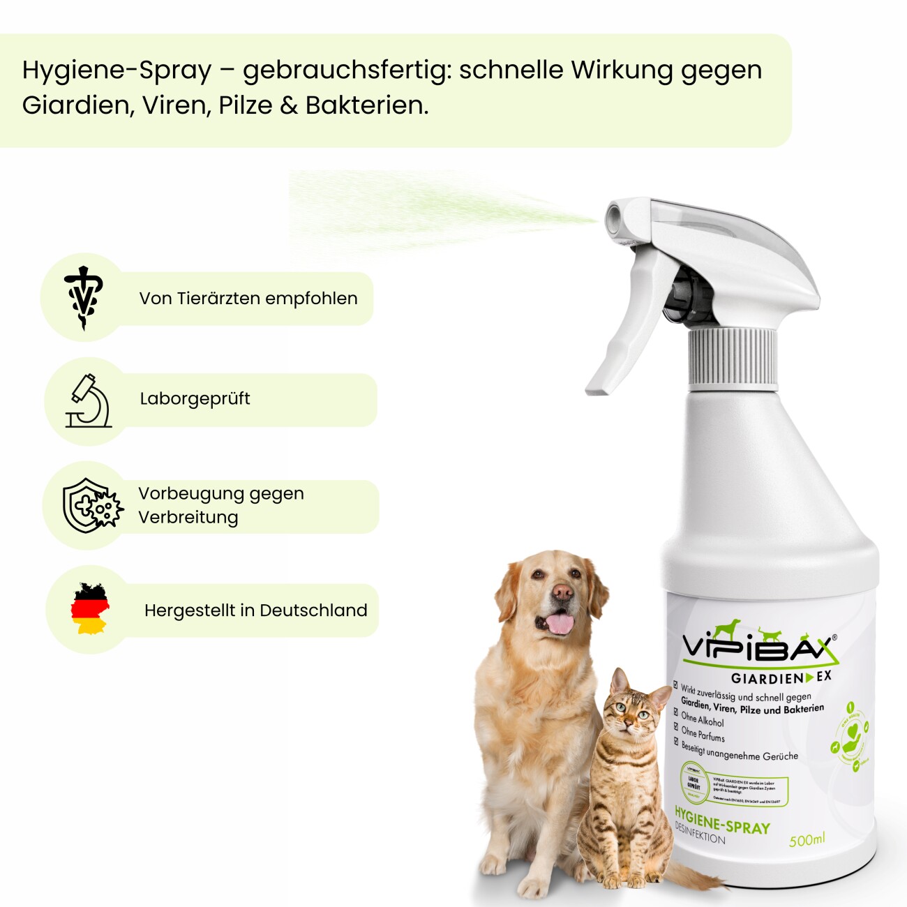 ViPiBaX Giardien EX ® Hygiene-Spray 500ml
