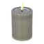 Kubbelys med flakkende flamme LED 10 cm