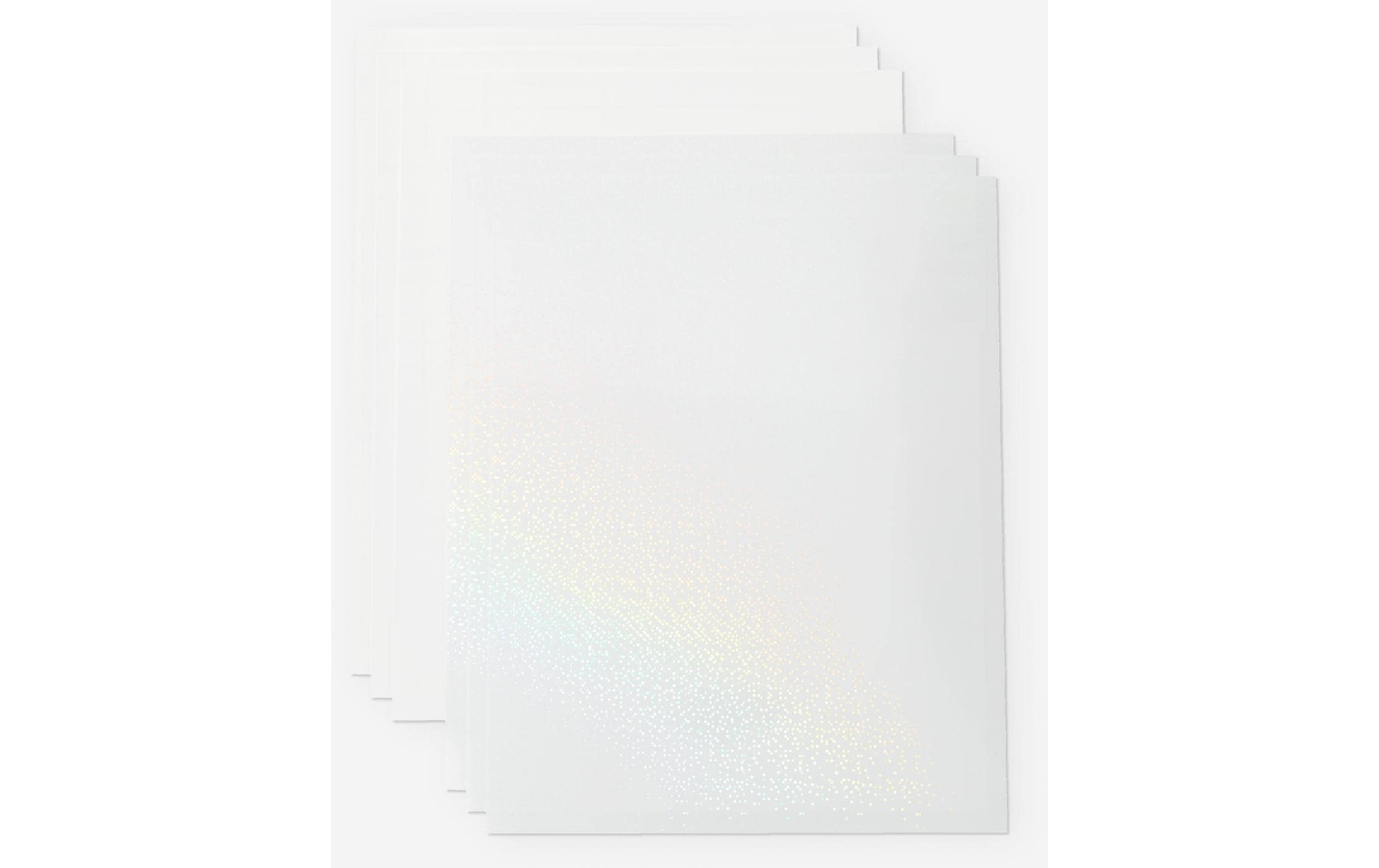 Stickerpapier Joy Xtra A4, 5 Bogen, Weiss HoloBedruckbares, wasserfestes Aufkleberset