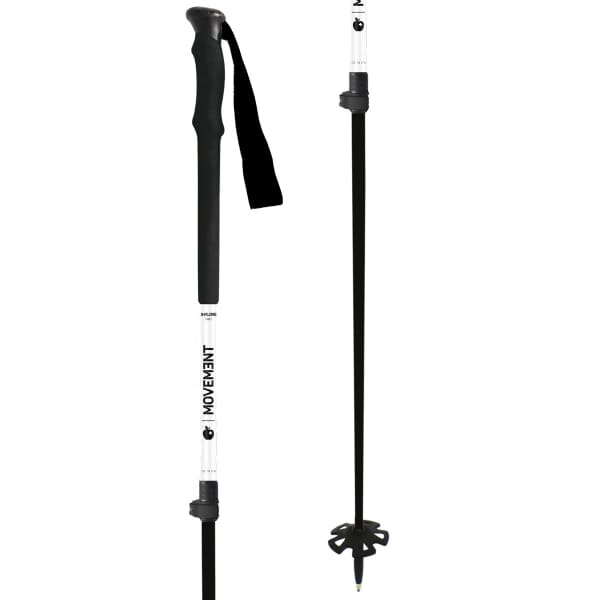 Bâton ski de randonnée MOVEMENT X-PLORE TWO POLES SILVER