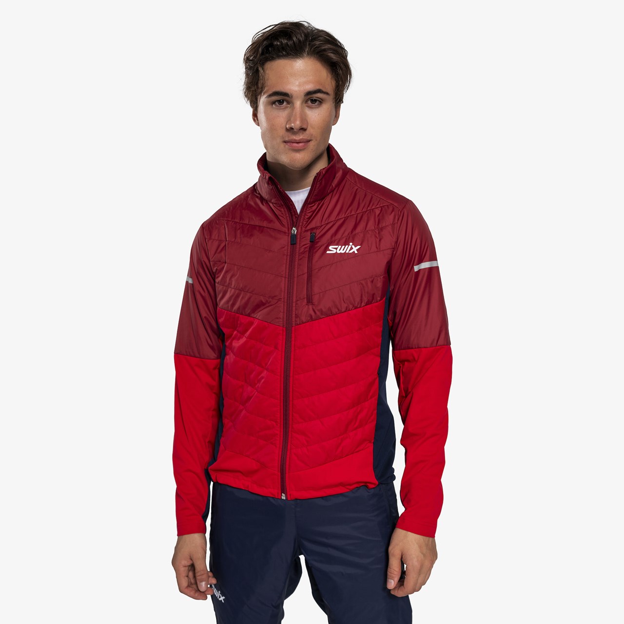 Swix Dynamic Hybrid Insulated Jacket Rhubarb Red/Swix Red