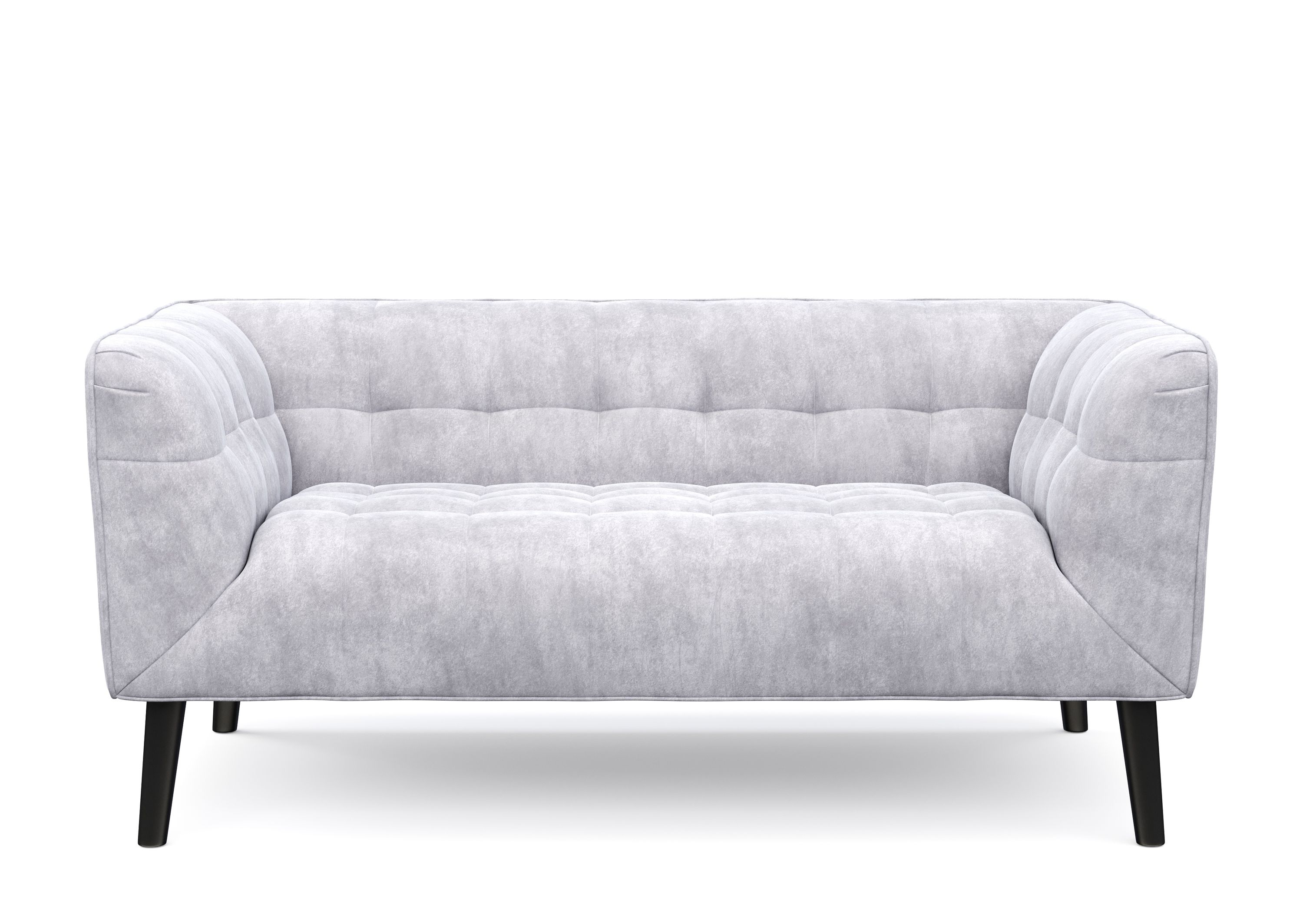 Sofa Set Samt MERLIN grau