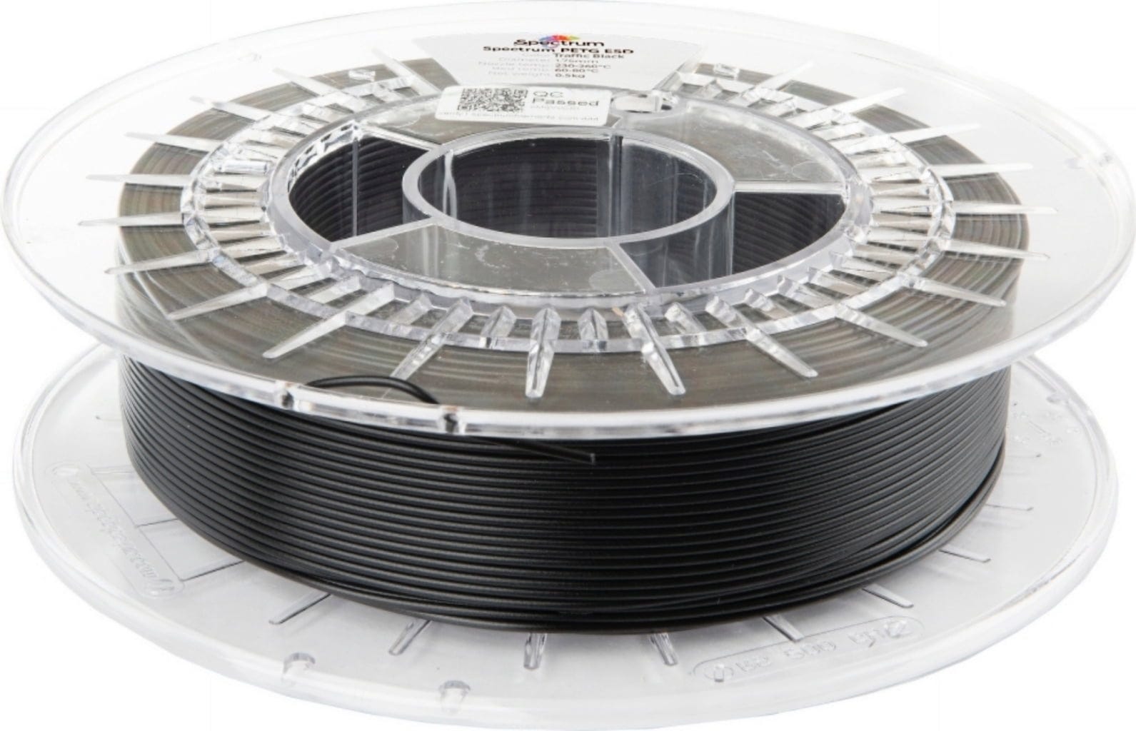 Spectrum  PETG ESD Traffic Black, 1,75 mm / 500 g    Antistatik auf Industrieniveau für sensible Anwendungen in Traffic Black