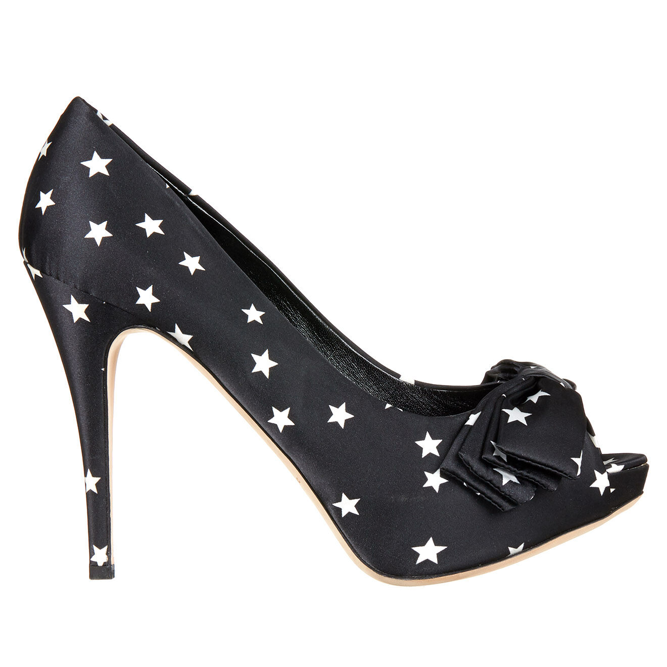 Dolce & Gabbana Escarpins Dolce & Gabbana étoilés noir/blanc - Talons 12 cm
