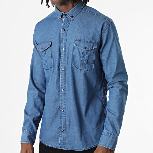 Chemise Jean Manches Longues W-323 Bleu Denim