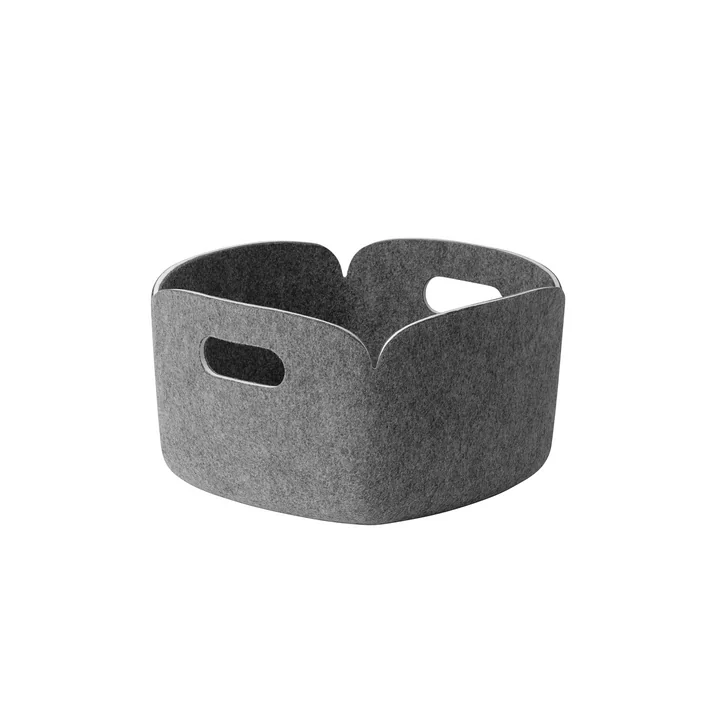 Muuto - Restore Aufbewahrungskorb 28 x 28 cm, grau melange