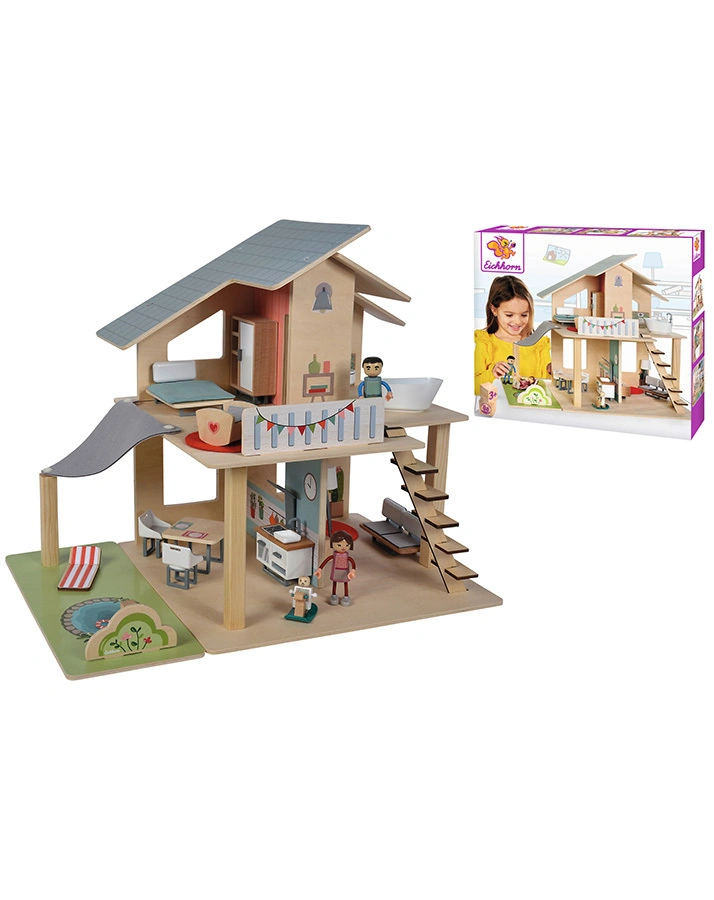 Puppenhaus VILLA VERANDA 25-teilig in bunt