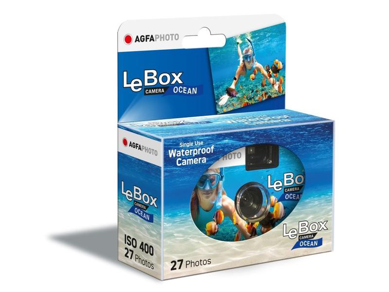 Agfa Einwegkamera LeBox Ocean Einwegkamera mit der wasserdichten Konstruktion