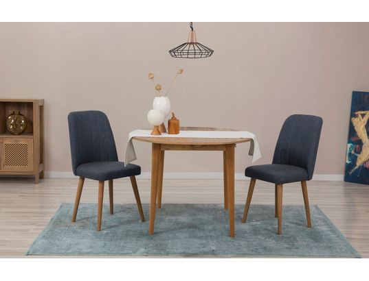 CONCEPT1 - Table Vina extensible pin atlantique 100 x 100 x h75