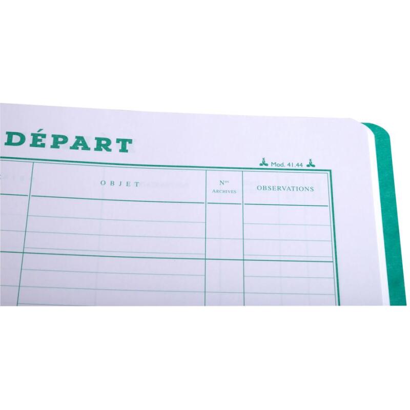 Piqûre 320X240 Courrier départ 80 pages - Vert