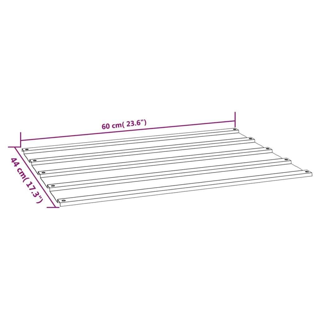vidaXL Dakpanelen, 12 stuks, roest, 60x44 cm, cortenstaal