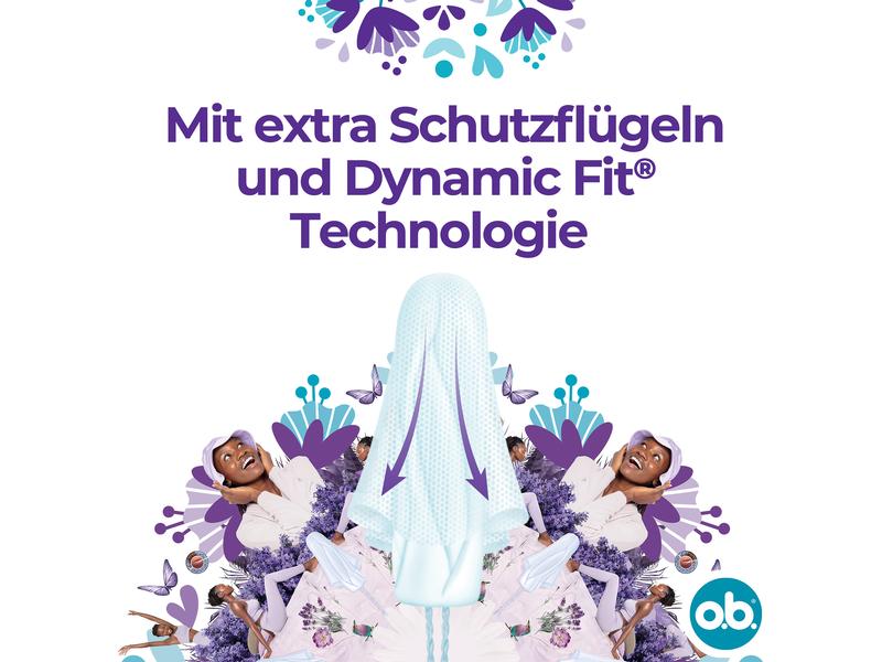o.b. Tampons Extra Protect Night Normal 16 Stück Tampon für mittlere bis starke Tag – ideal für die Nacht