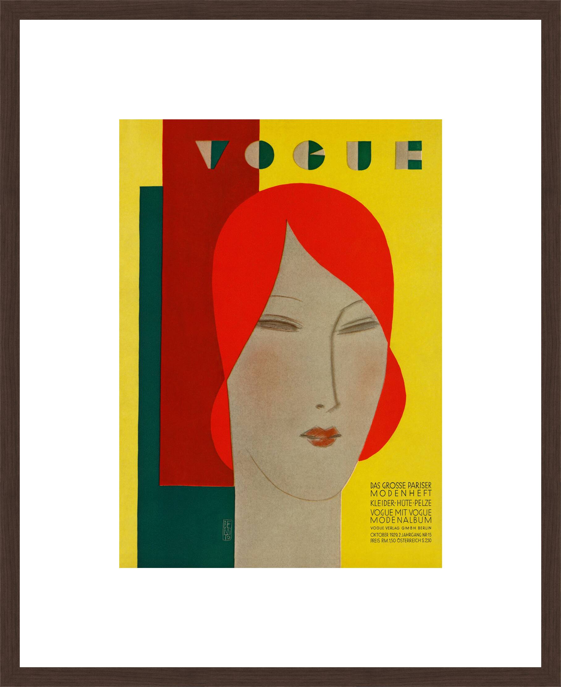Cover, Benito IV by German Vogue Collection - Limited Edition. Edition of: 100. Archive Stamp.