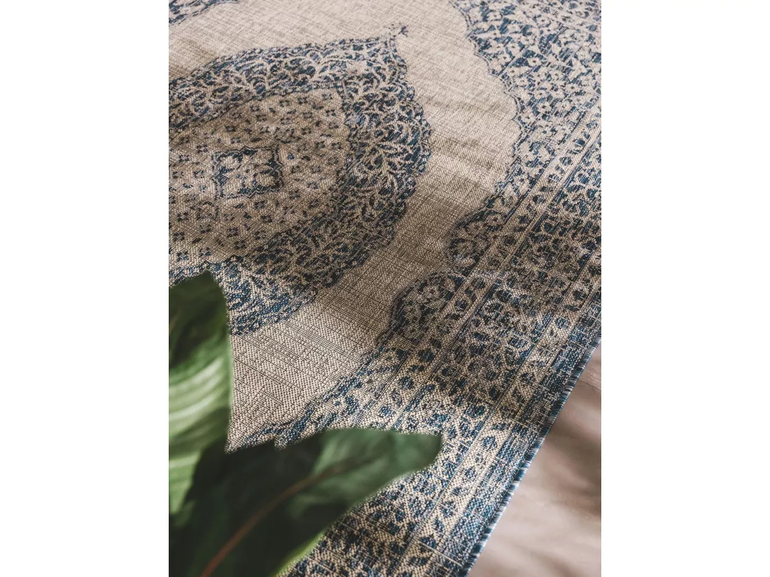 Tapis d'extérieur & intérieur Cleo Bleu 120x170 cm
