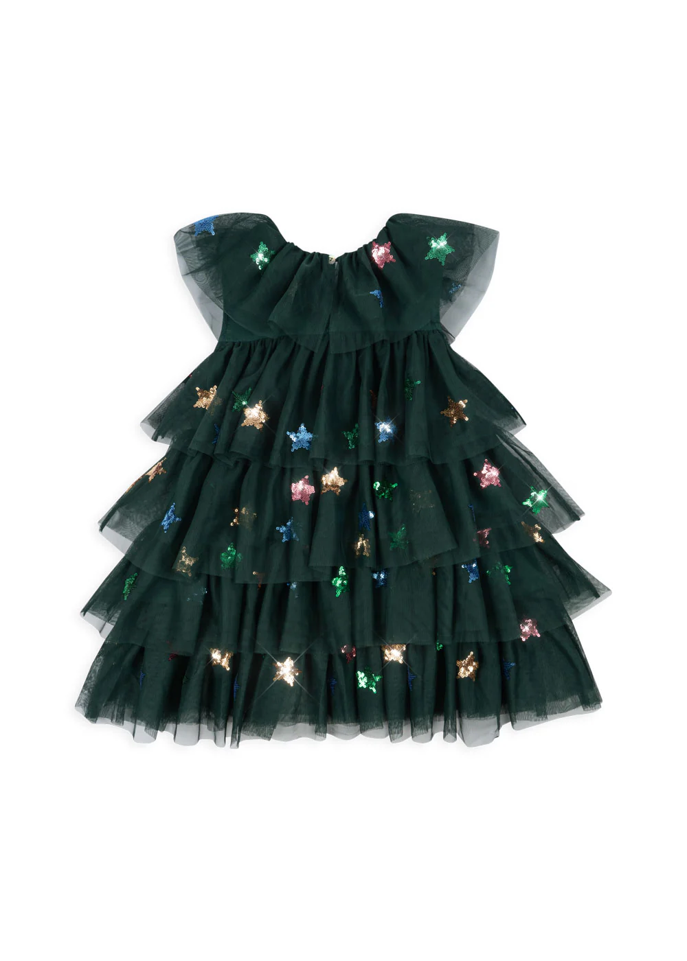 Yvonne christmas kjole - hunter green - 12M