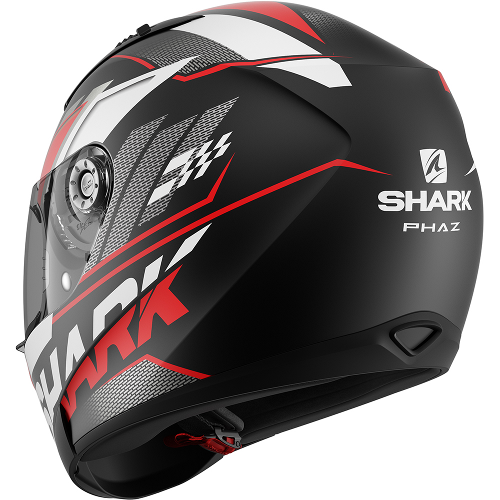 Shark - Casque Ridill 1.2 Phaz Noir Mat / Rouge / Blanc / Gris