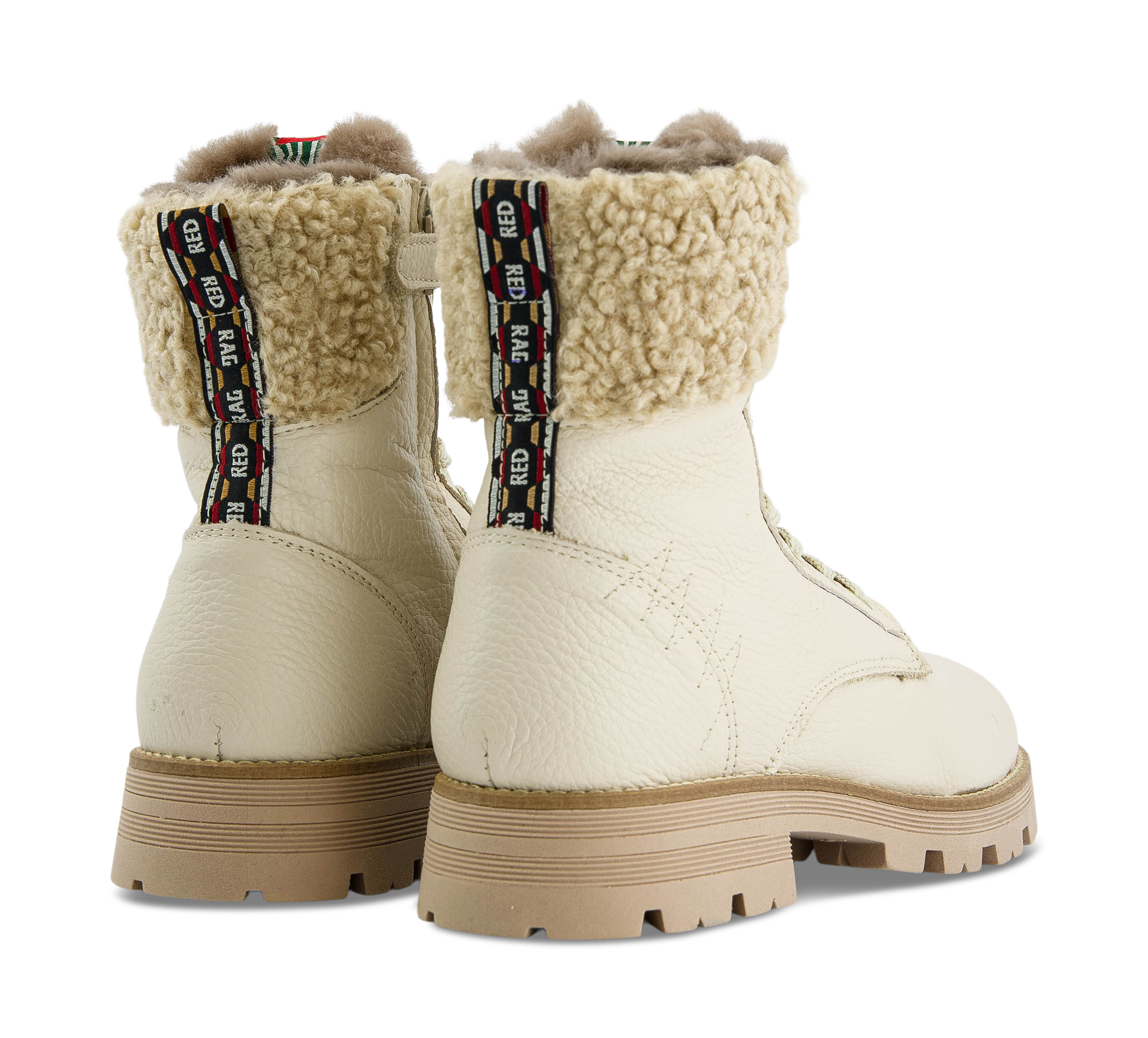 Red Rag Mid Cut Boot Laces
