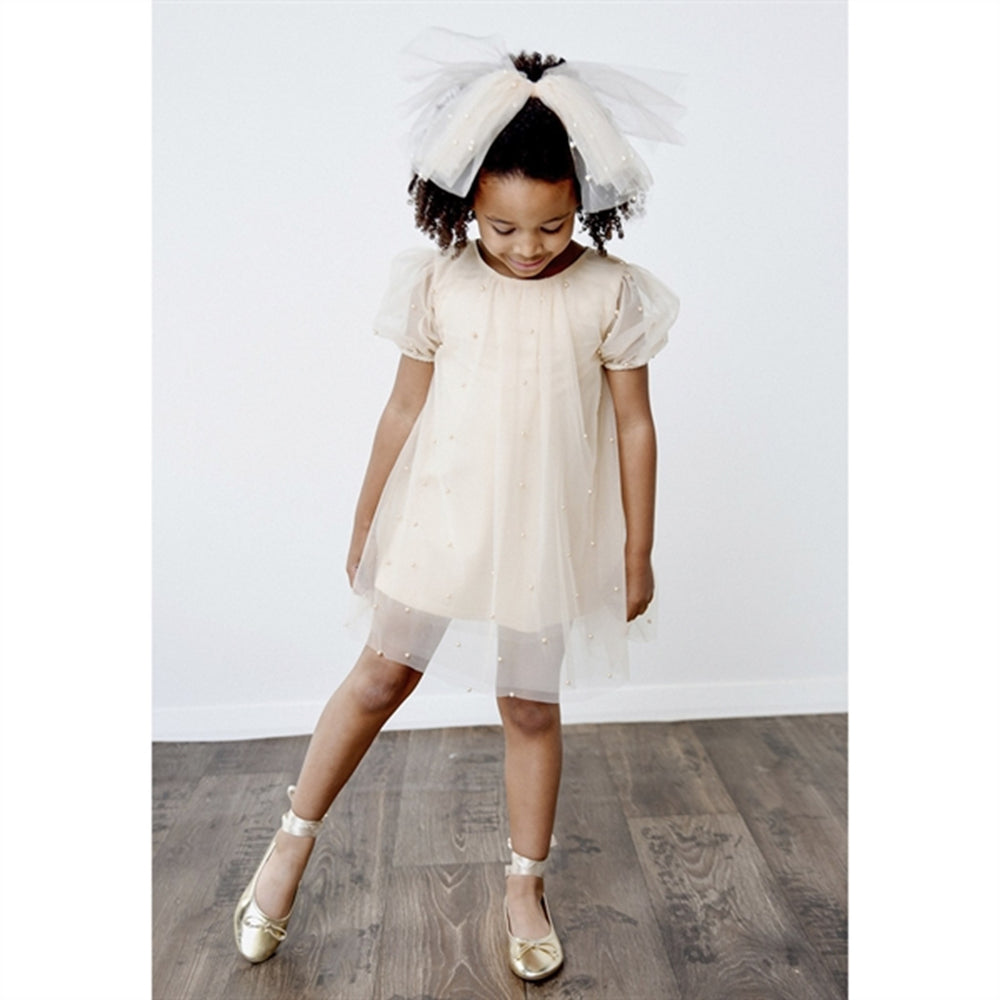 Pearl Tulle Puff Aline Kjole Pearl