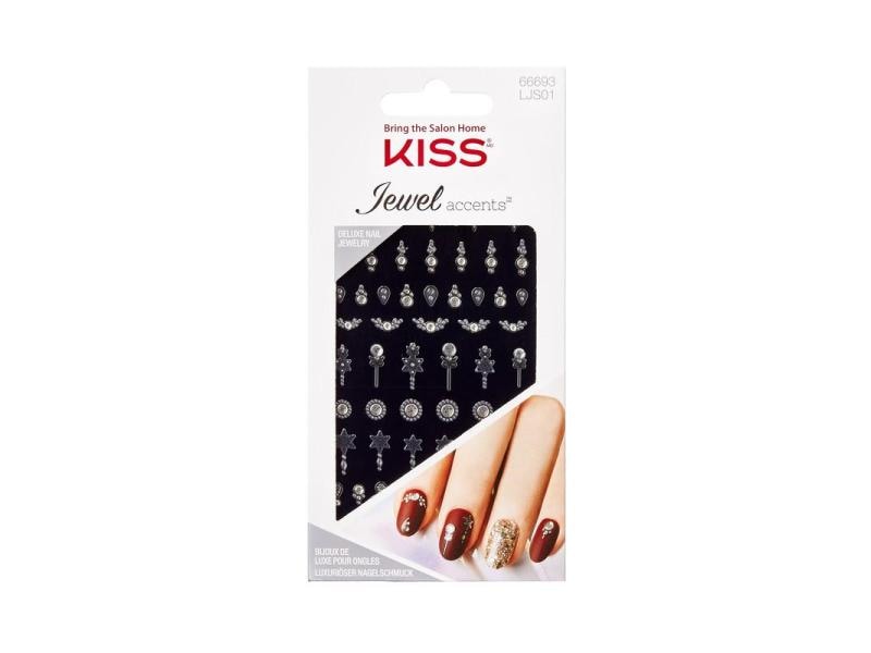 Kiss Kunstnägel-Set Jewel Accent TreasureLove 28 Stück Nageldeko zum Kleben