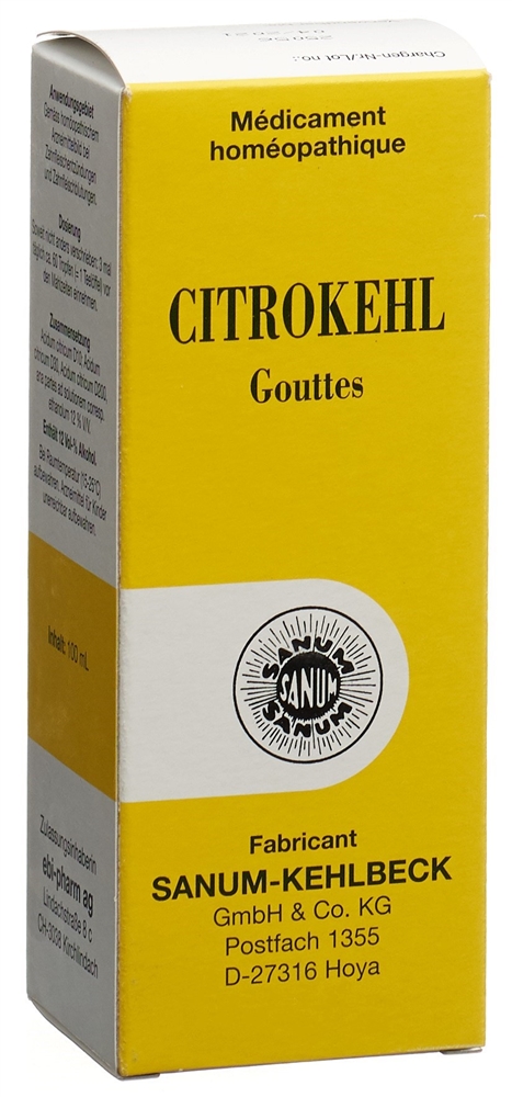 CITROKEHL Tropfen Fl 100 ml<br>100 ml, Flasche, Tropfen zum Einnehmen, Flüssigkeit