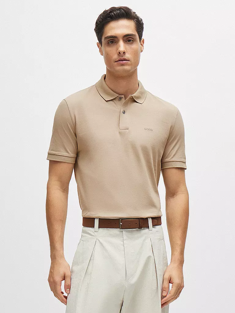 BOSS Poloshirt Regular Fit PALLAS beige