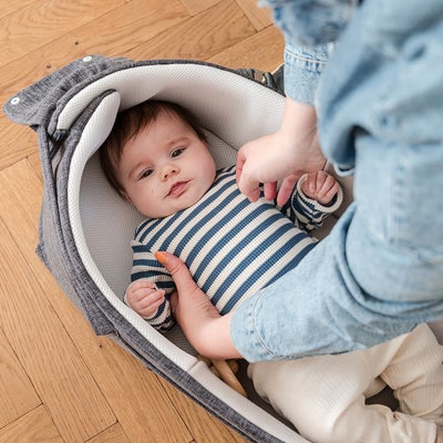 Doomoo Babynest/Mykbag 3-in-1, Grå