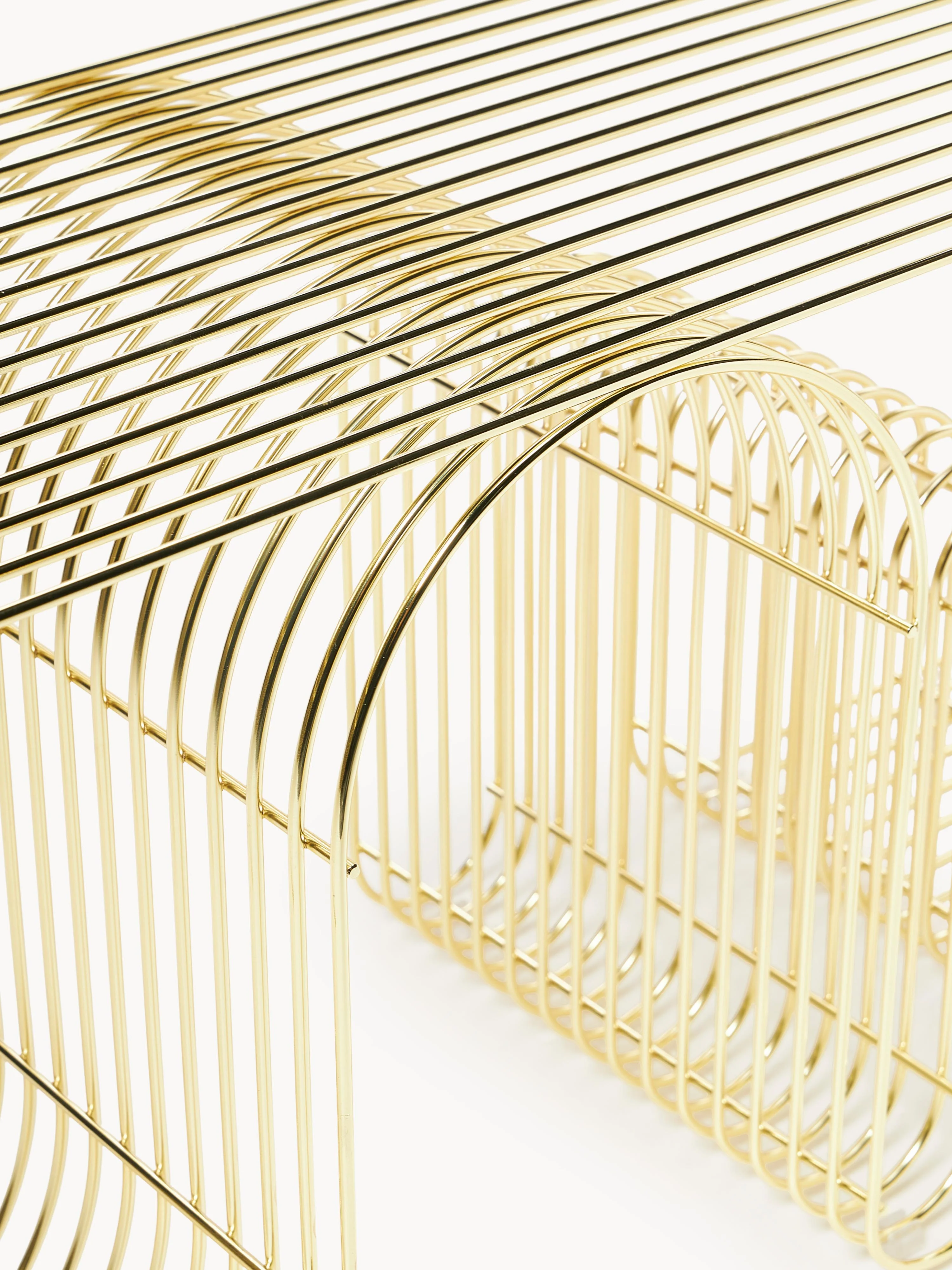 Metalen zitbank Curva