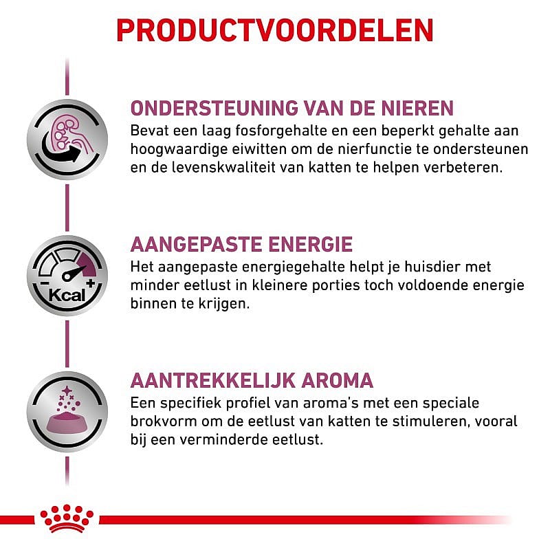 Royal Canin Renal Special kat Kattenvoer voor ondersteuning van de nierfunctie van volwassen katten