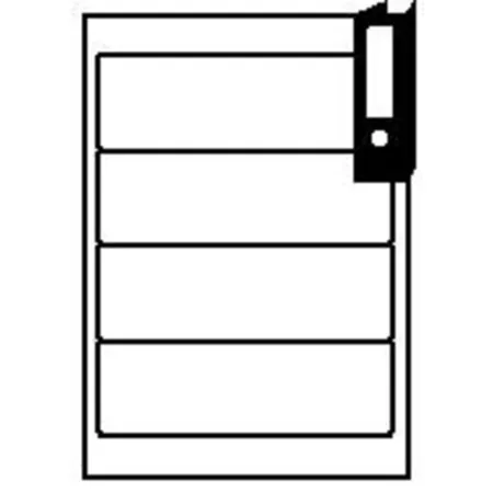 labelmedia Etiketten 25 Blatt 192 x 59,1 Rückenschilder, 100 Stück