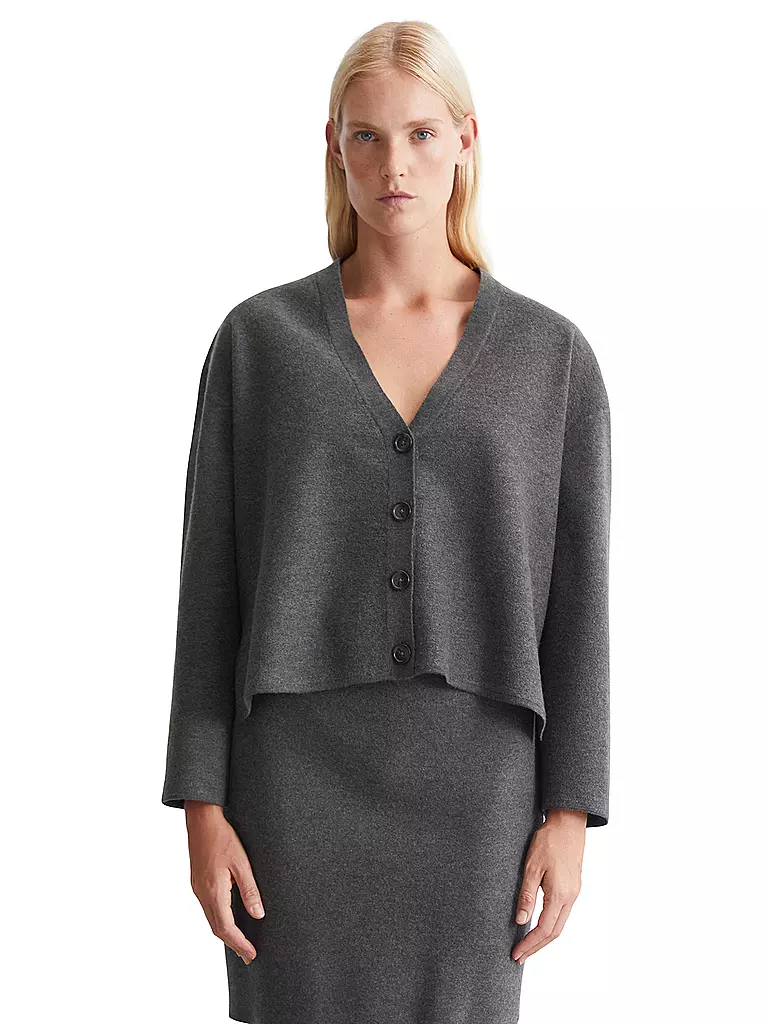 MARC O'POLO Strickjacke grau
