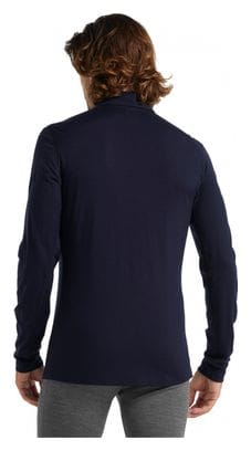Maillot Manches Longues Icebreaker Mérinos 200 Oasis Half Zip Bleu Foncé