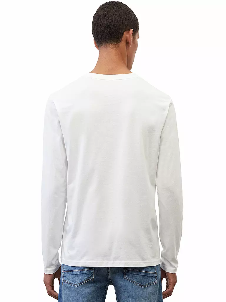 MARC O'POLO Langarmshirt  weiss