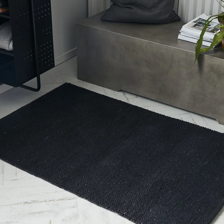 House Doctor - Hempi Teppich, 90 x 300 cm, Hanf / Jute, hellgrau