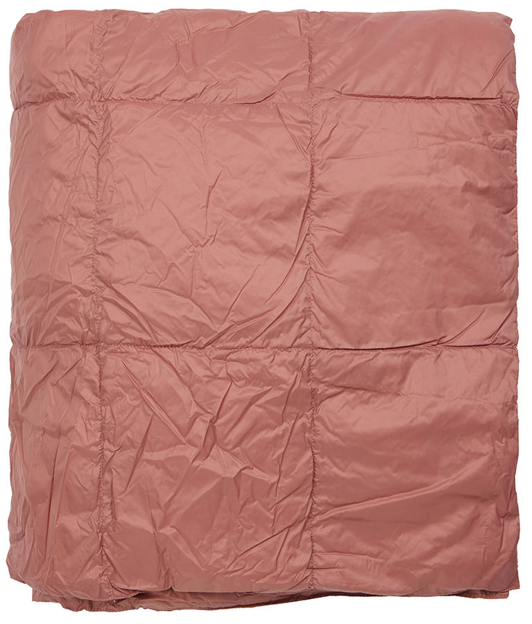 Hygge dunpledd 130x170 terracotta