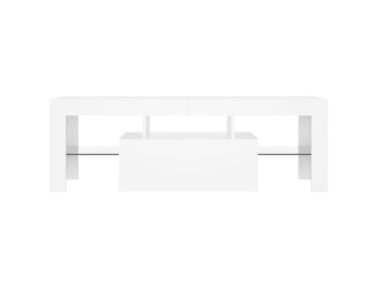 VIDAXL - Meuble tv-banc tv avec lumières led blanc 120x35x40 cm