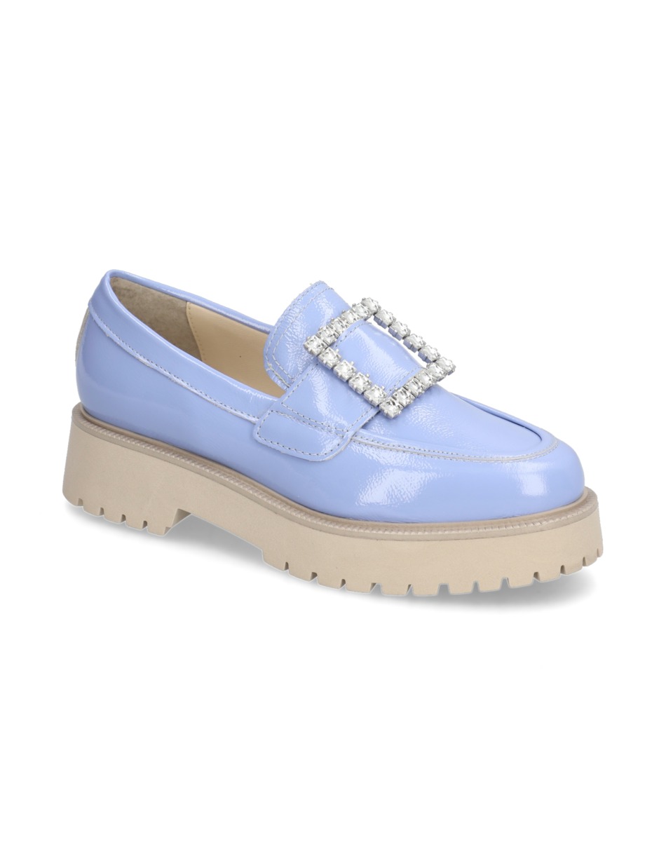 Lackleder Slipper