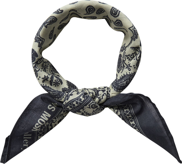 Mos Mosh Gallery MMGNeckerchief Voile Paisley Indigo blue