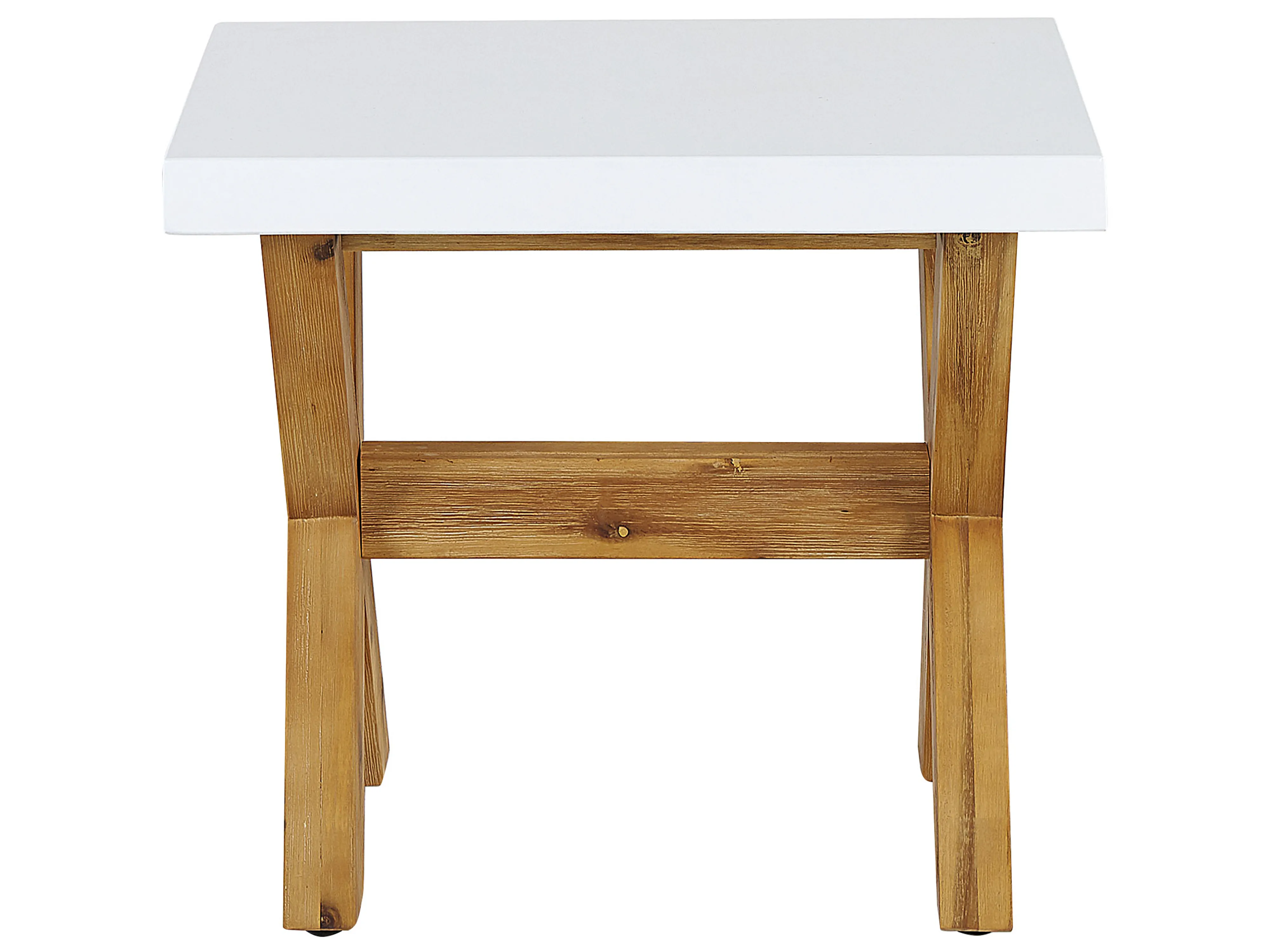 Tuinset met krukken 8-zits OLBIA Beton Wit
