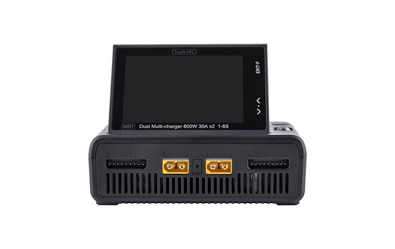 Dual-Ladegerät M8D 1600W DC, 1-8S<br>Leistungsstarkes Modellbau Ladegerät mit zwei Ausgängen