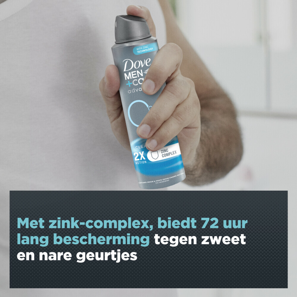 6x Dove Deodorant Men+ Care 0% Clean Comfort150 ml