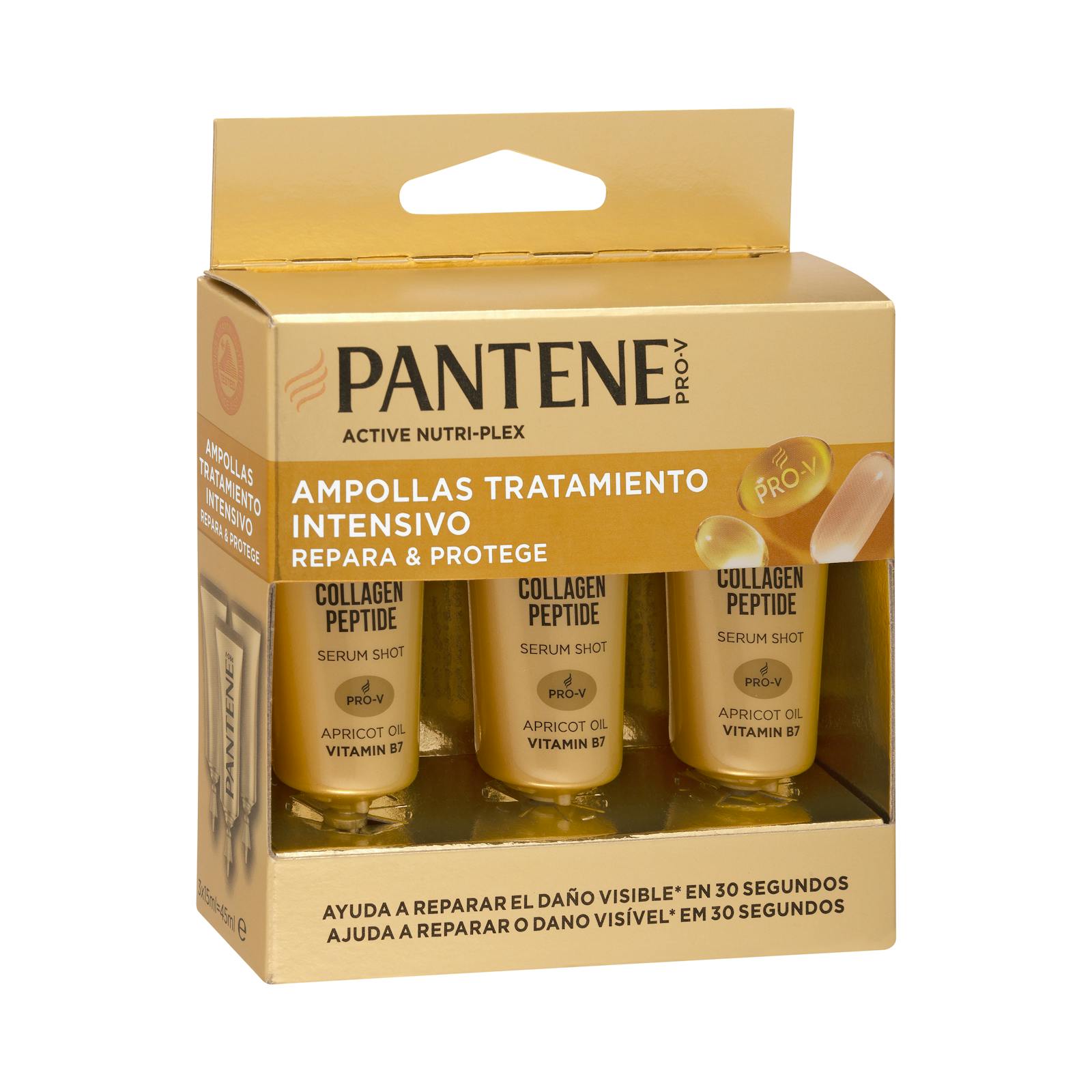 Ampoules de traitement Pantene Intensive Repair & Protect pour cheveux abîmés