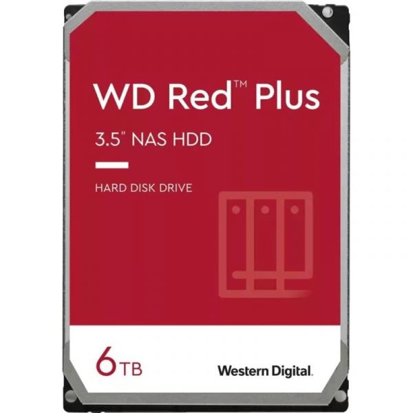 Disco 3.5 6TB WD Red Plus 256Mb SATA 6Gb/s 5400rpm