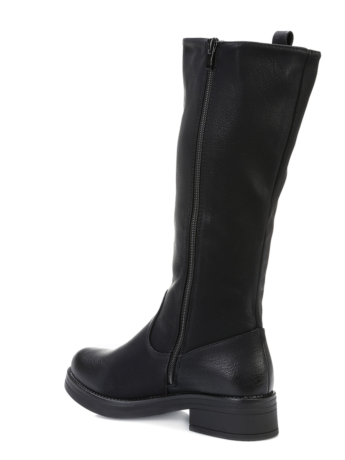 Bottes à bout rond- Noir