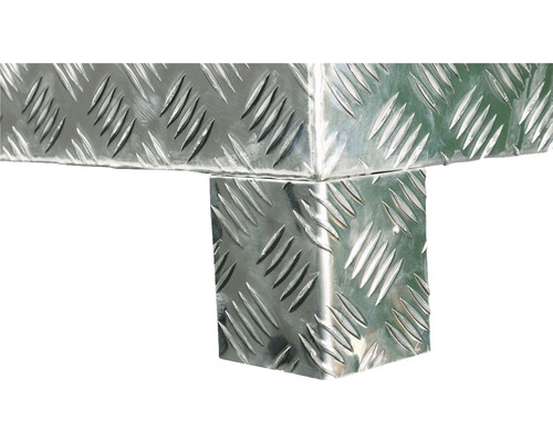 Palletvoeten voor traanplaatdozen Alutec