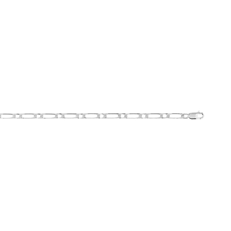 Collier maille cheval alternée argent 925 45 cm