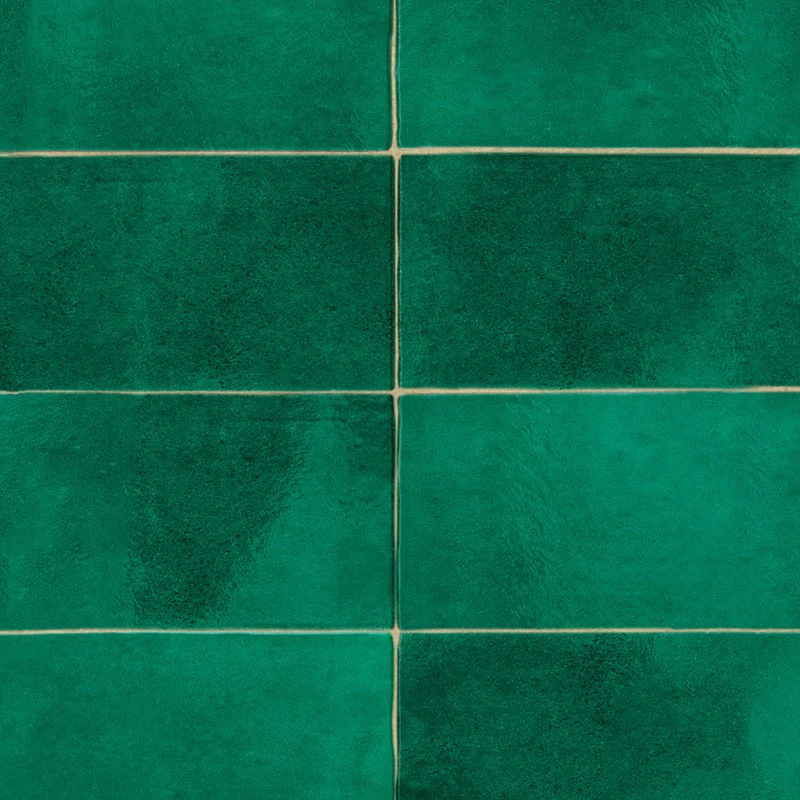 Crédence cuisine Crédence ALU L120xH 50cm - ZELLIGE VERT 99deco