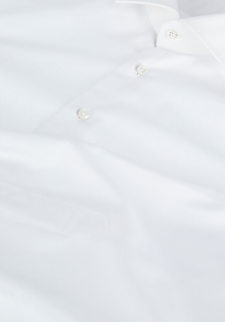 PROFUOMO witte profuomo klassiek overhemd fine twill - slim fit - non iron extra long sleeve