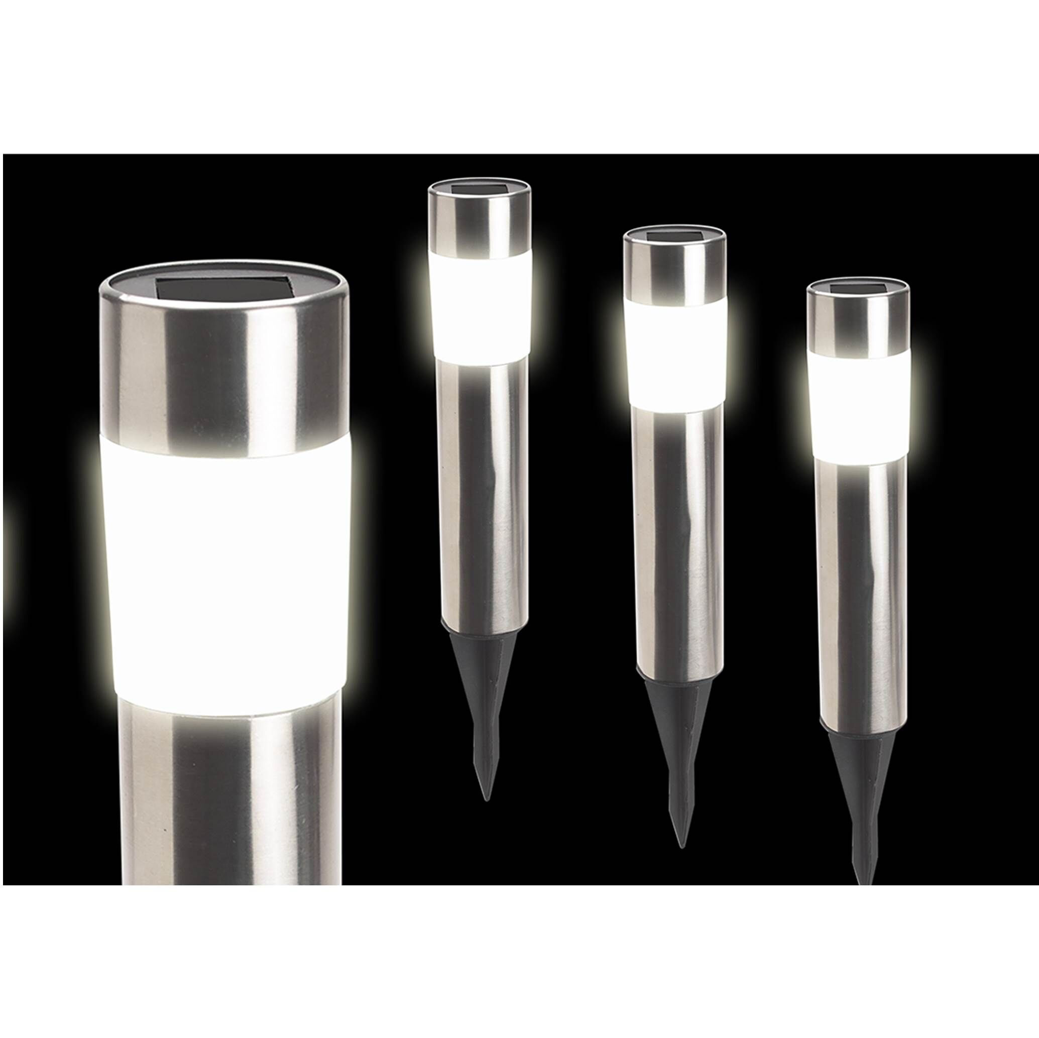 Pratik Garden 4 Bornes solaires Tubes acier
